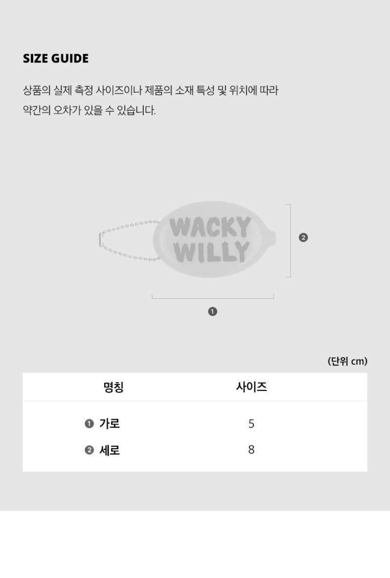 【WE ARE】韓國wacky Willy圓形硬幣盒WA2501TC22