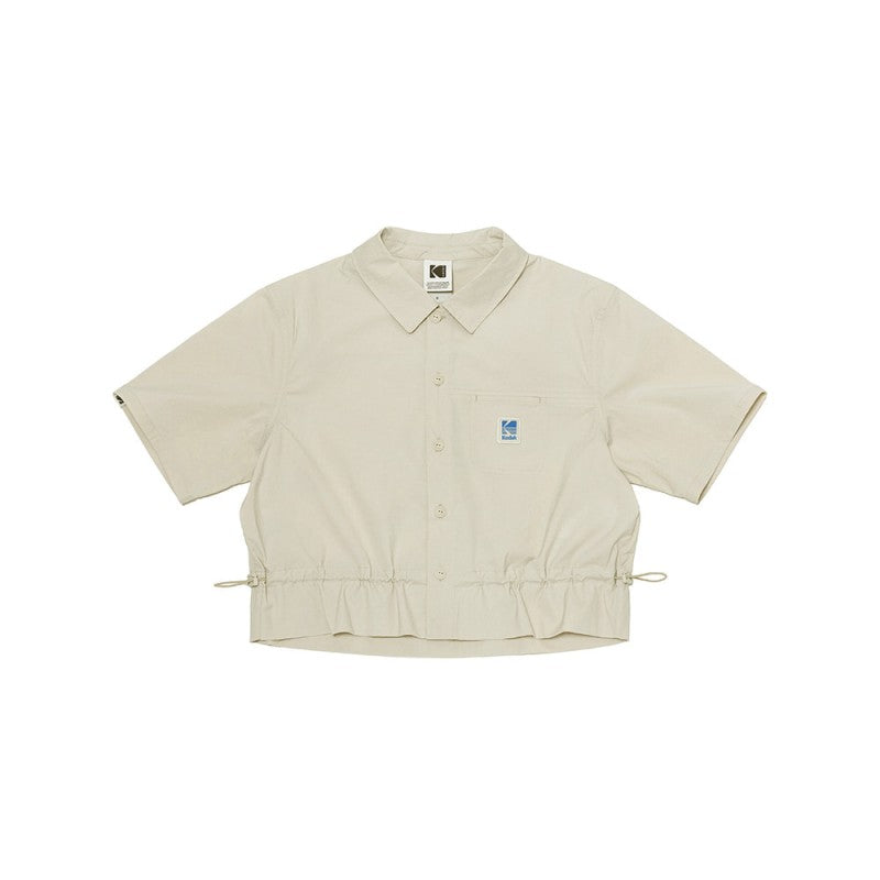 女款【WE ARE】韓國KODAK柯達 縮腰短版襯衫 K5222EWTL4