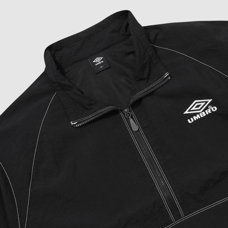 【WE ARE】韓國Umbro 外車線 背面logo 半拉鍊短袖上衣UQ223CWT59