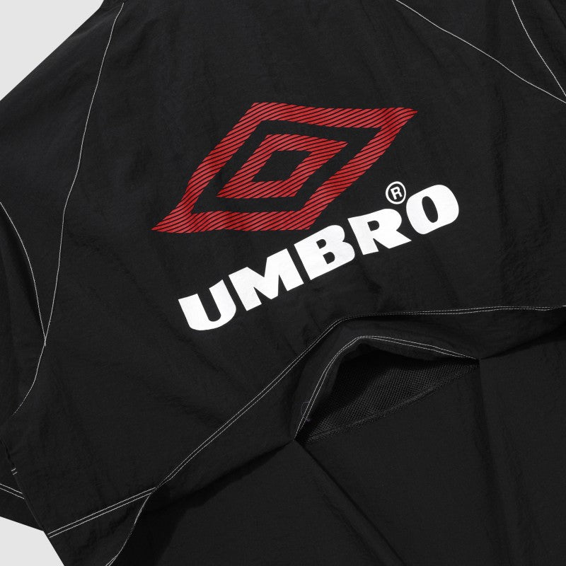 【WE ARE】韓國Umbro 外車線 背面logo 半拉鍊短袖上衣UQ223CWT59