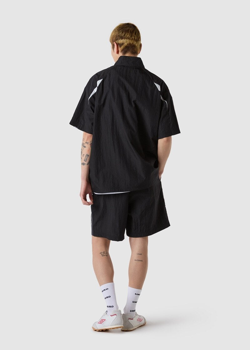 【WE ARE】韓國Umbro 拼色半拉鍊短袖上衣UQ223CWT52