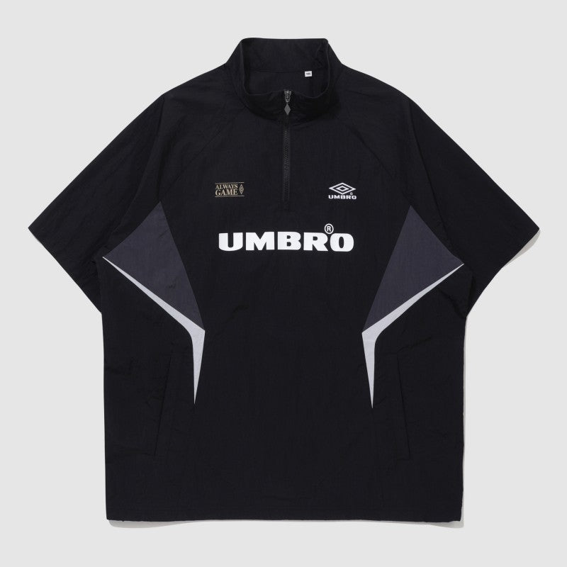 【WE ARE】韓國Umbro 拼色半拉鍊短袖上衣UQ223CWT52