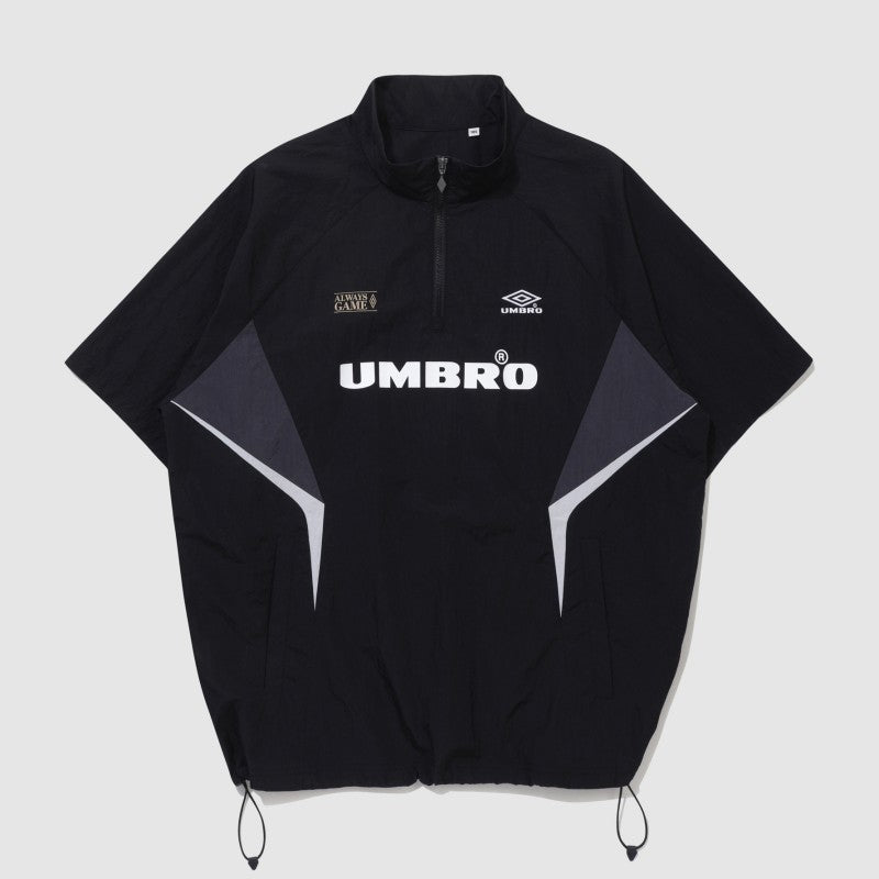 【WE ARE】韓國Umbro 拼色半拉鍊短袖上衣UQ223CWT52