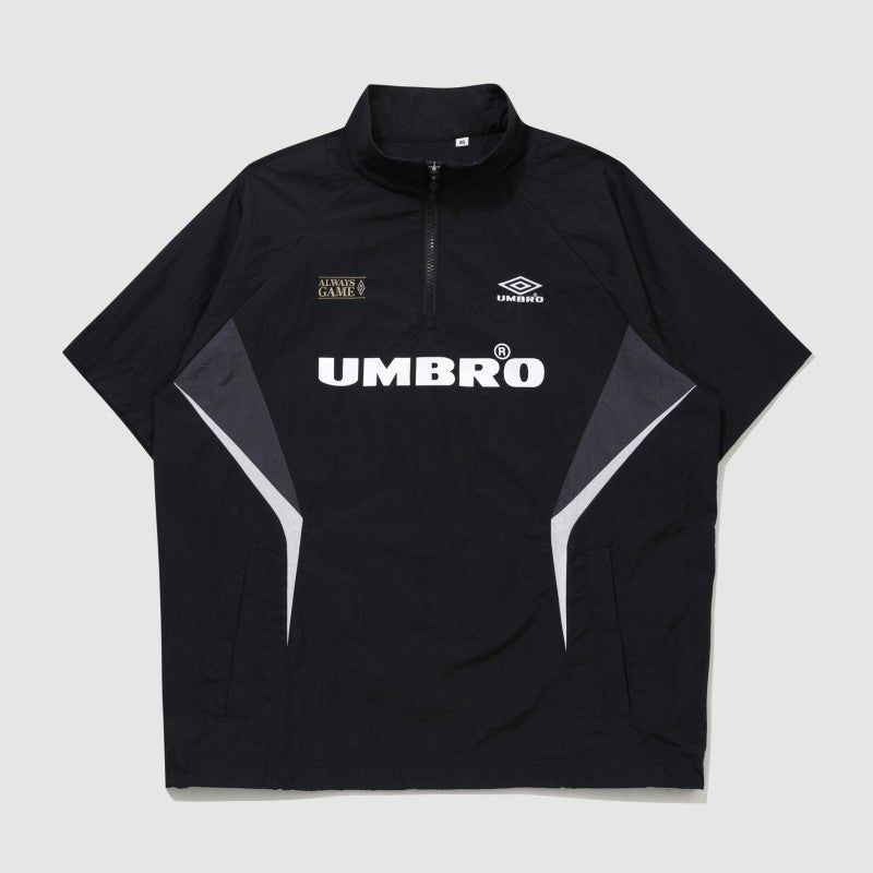 【WE ARE】韓國Umbro 拼色半拉鍊短袖上衣UQ223CWT52