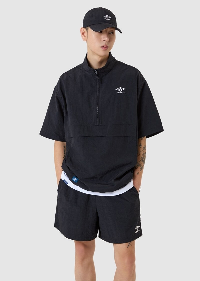 【WE ARE】韓國Umbro 經典半拉鍊短袖上衣UQ223CWT42