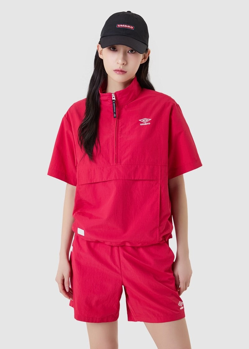 【WE ARE】韓國Umbro 經典半拉鍊短袖上衣UQ223CWT42