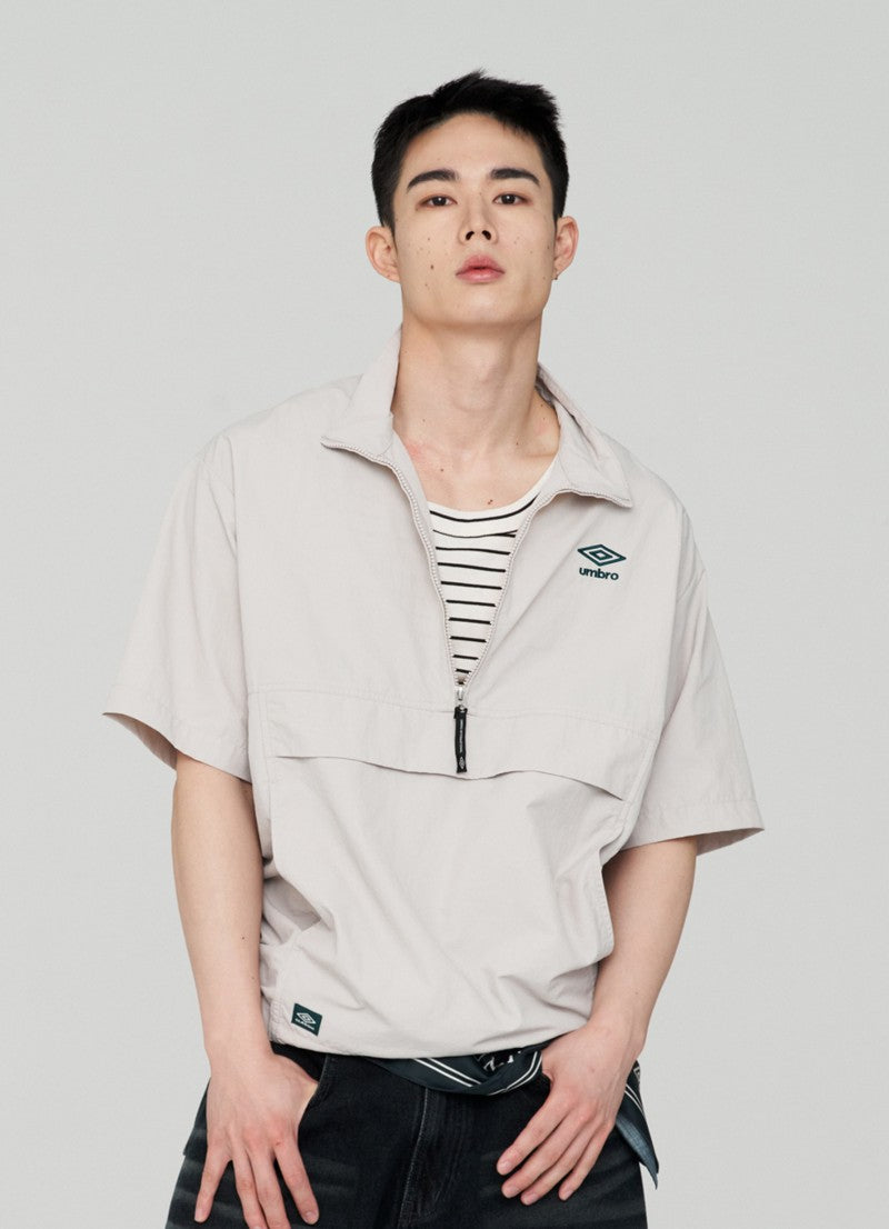 【WE ARE】韓國Umbro 經典半拉鍊短袖上衣UQ223CWT42