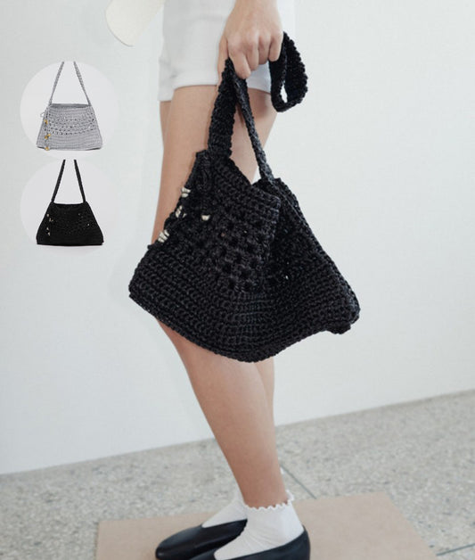 【WE ARE】韓國Archivepke Gem net bag網兜單肩包OVBSM25101