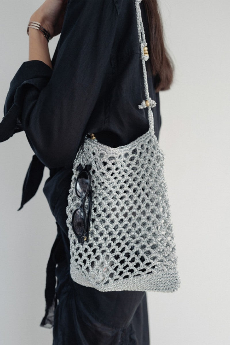 【WE ARE】韓國Archivepke Gem weaving bag網兜單肩包OVBSM25102