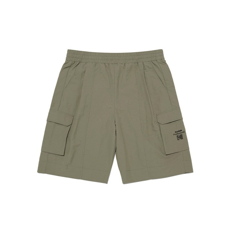 【WE ARE】韓國KODAK柯達 方塊標口袋五分短褲K5223EHPH1