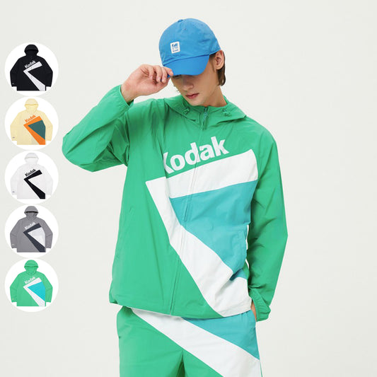 中性款【WE ARE】韓國KODAK柯達 大LOGO連帽外套 K5123LJKF1