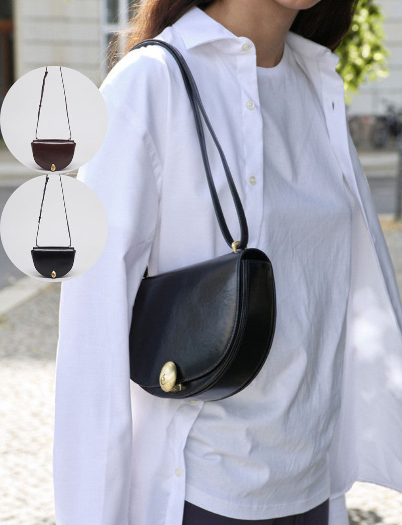 大茜自留【WE ARE】韓國Archivepke Egg cross bag單肩馬鞍包OVBAX24534