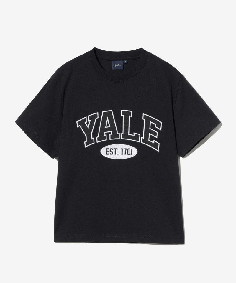 女款【WE ARE】韓國YALE 大標合身版短袖T恤 YFM1SS205S