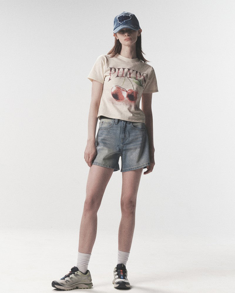【WE ARE】韓國PHYPS櫻桃短袖T恤PFM1SS206A