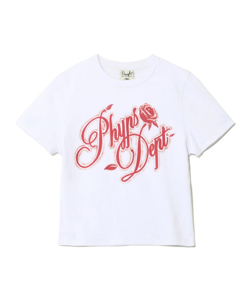 【WE ARE】韓國PHYPS 玫瑰短袖T恤 PFM1SS209A