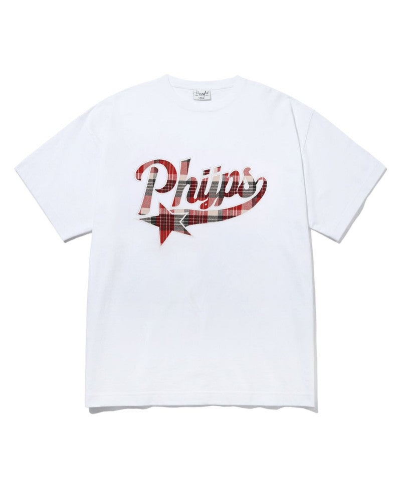 【WE ARE】韓國PHYPS 格紋LOGO短袖T恤 PFM1SS301S