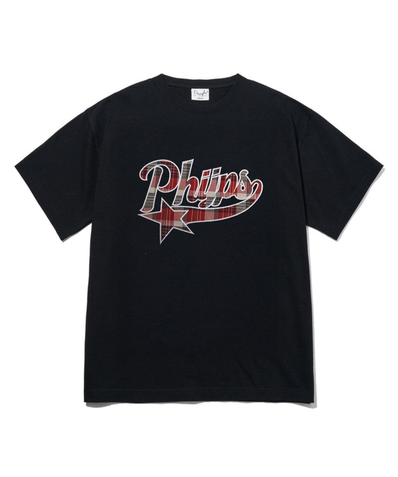 【WE ARE】韓國PHYPS 格紋LOGO短袖T恤 PFM1SS301S