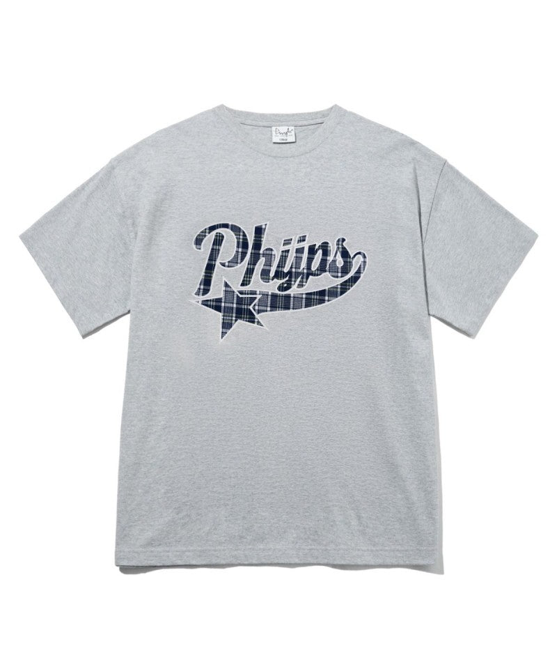 【WE ARE】韓國PHYPS 格紋LOGO短袖T恤 PFM1SS301S