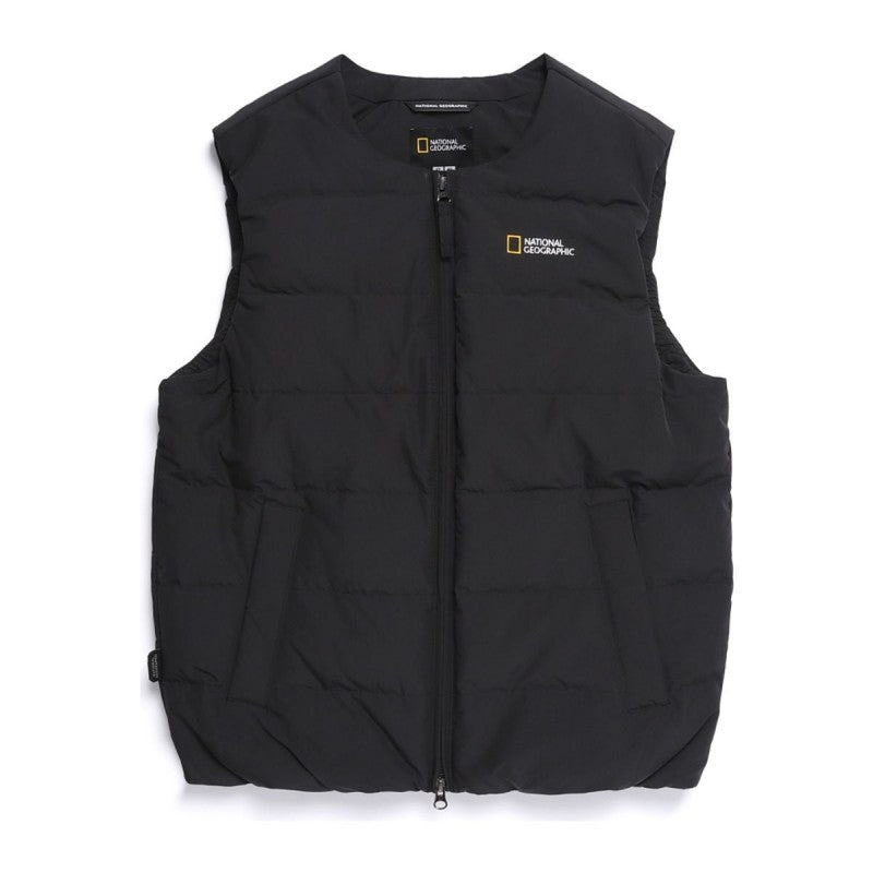 男女同款【WE ARE】韓國國家地理 輕量圓領鵝絨羽絨背心 N254UDV020