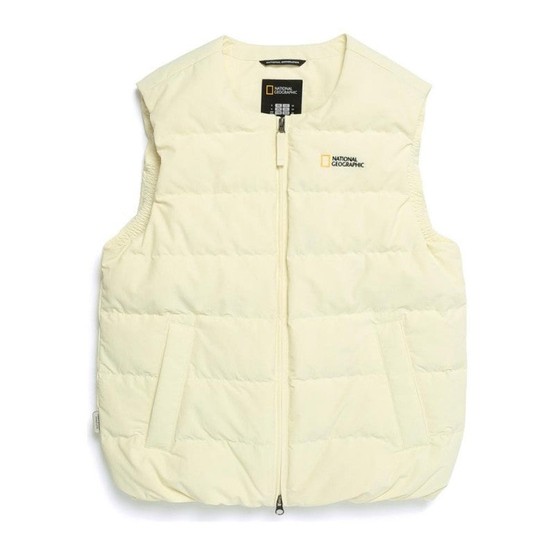 男女同款【WE ARE】韓國國家地理 輕量圓領鵝絨羽絨背心 N254UDV020