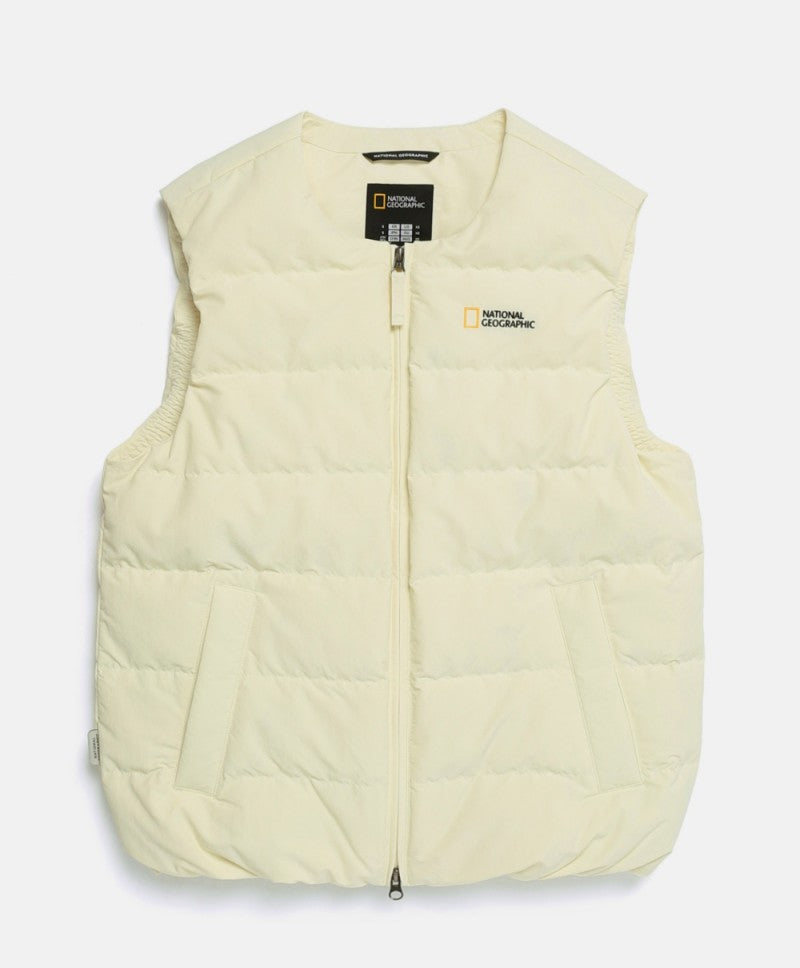 男女同款【WE ARE】韓國國家地理 輕量圓領鵝絨羽絨背心 N254UDV020