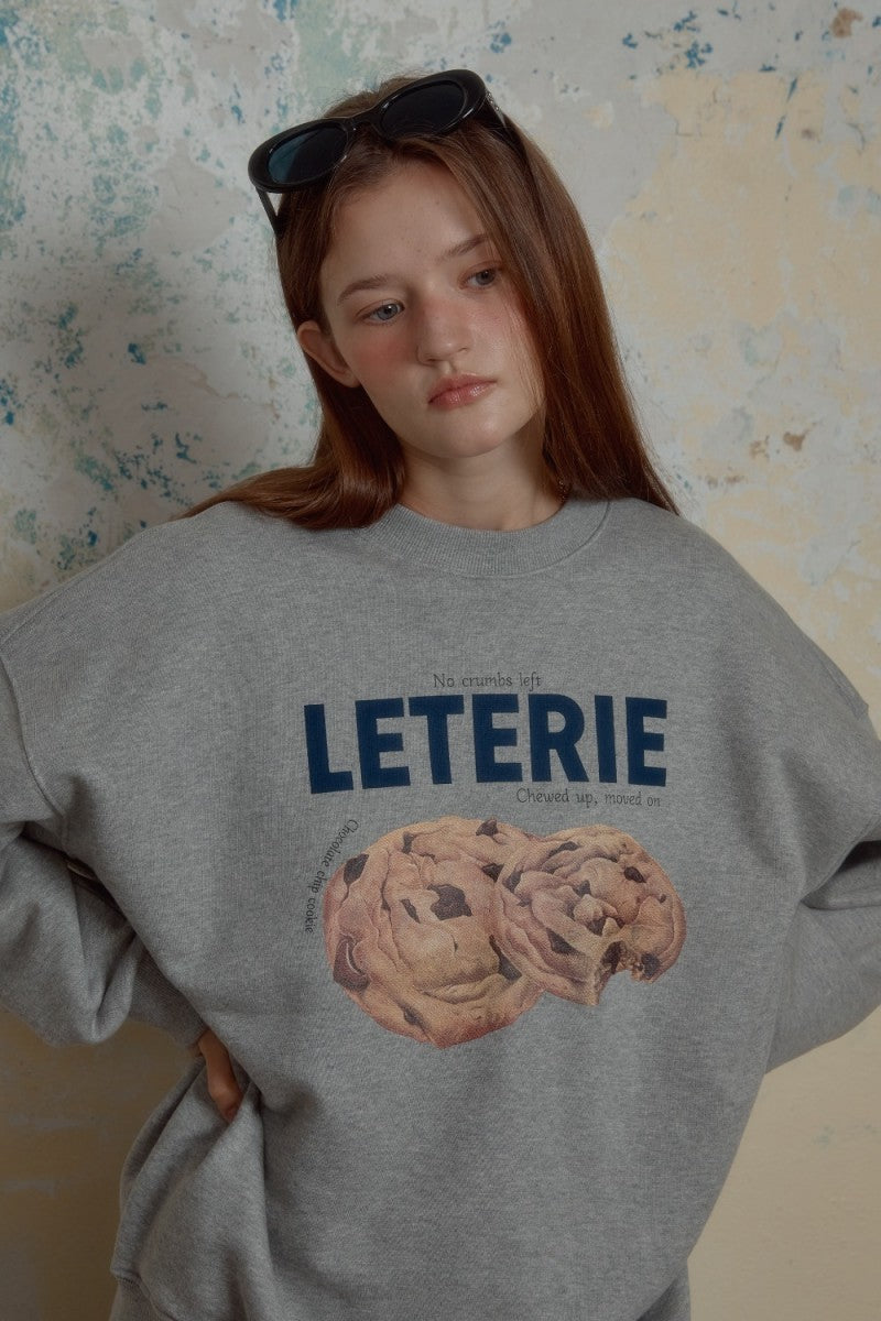 【WE ARE】韓國Leterie 甜點大學T CRISPYCOOKIESWEATSHIRT