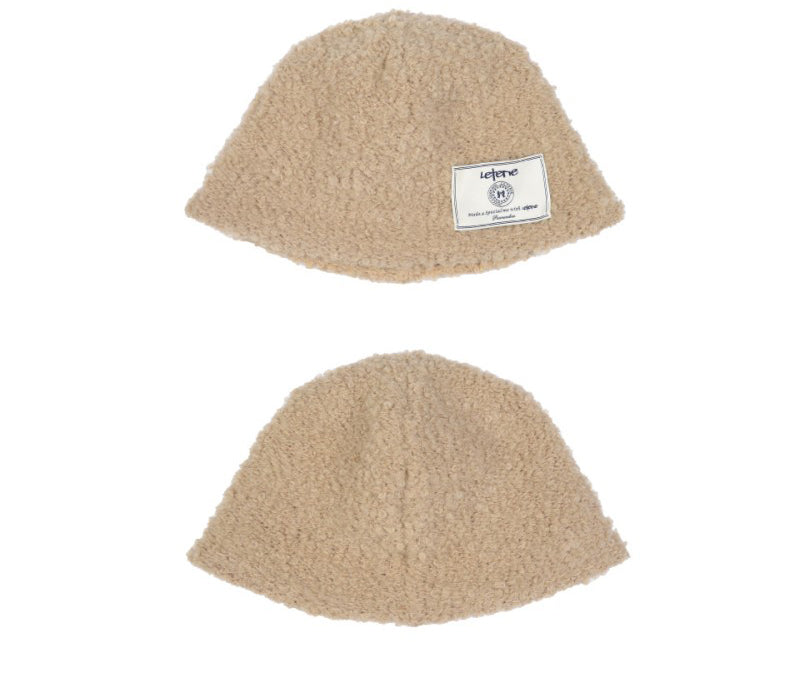 【WE ARE】韓國Leterie羊羔毛漁夫帽TEDDYBUCKETHAT