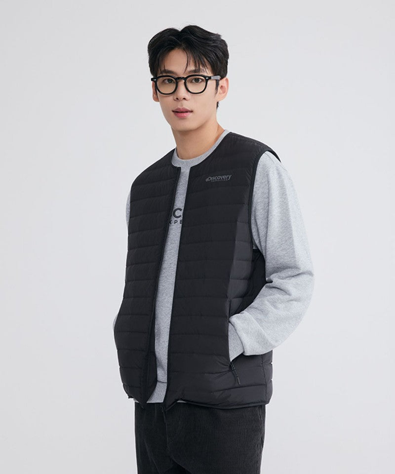 男款【WE ARE】韓國Discovery鸭绒羽絨服馬甲DMDV71056