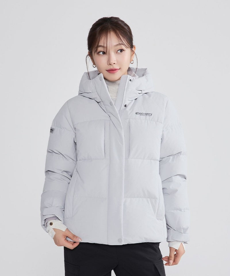 女款【WE ARE】韓國Discovery連帽鵝絨羽絨服外套DWDJ62056