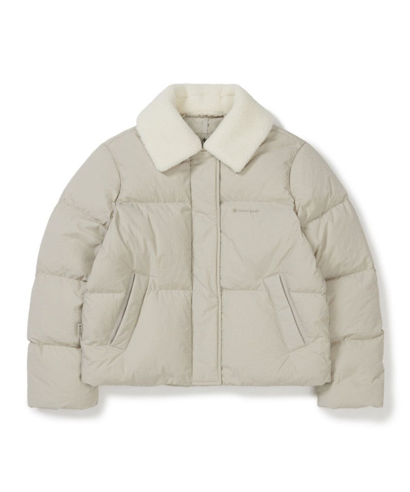 女款【WE ARE】韓國snow peak雪峰 絨毛(可拆)羽絨外套S25WWGDJ57