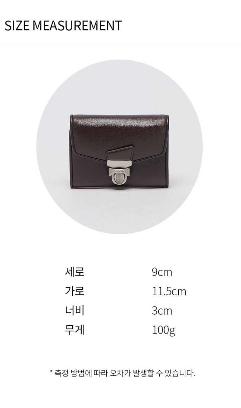 【WE ARE】韓國Archivepke Lock wallet bag OVADX25207