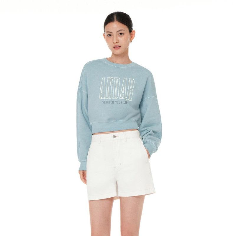【WE ARE】韓國Andar短版大學T衛衣ANADR11943