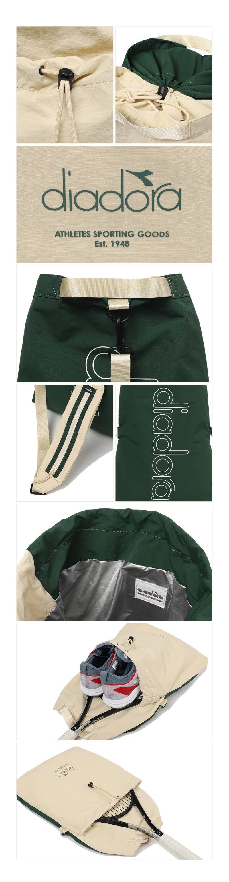 限時折扣【WE ARE】韓國Diadora後背包雙肩包D4343LBG11