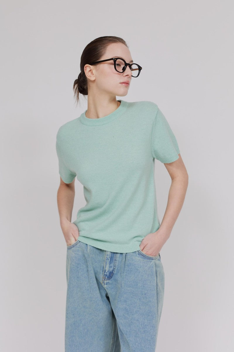 黑五限時折扣【WE ARE】韓國DONTBELATE休閒針織短袖20251101-7