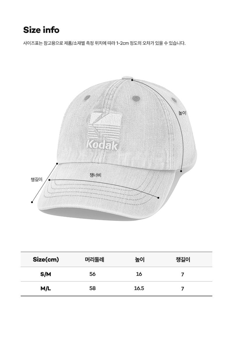 【WE ARE】韓國KODAK柯達棒球帽K6143LCP23