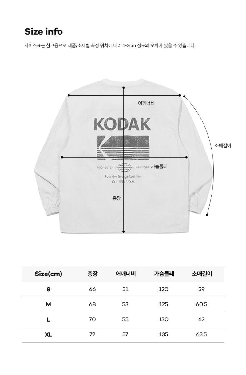 【WE ARE】韓國KODAK柯達大學T衛衣K6123LWTE1