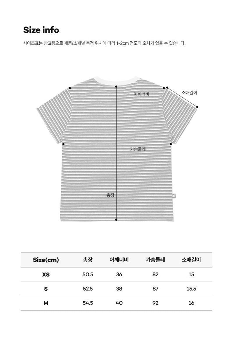 女款【WE ARE】韓國KODAK柯達細條紋短袖T恤K6222LRS33