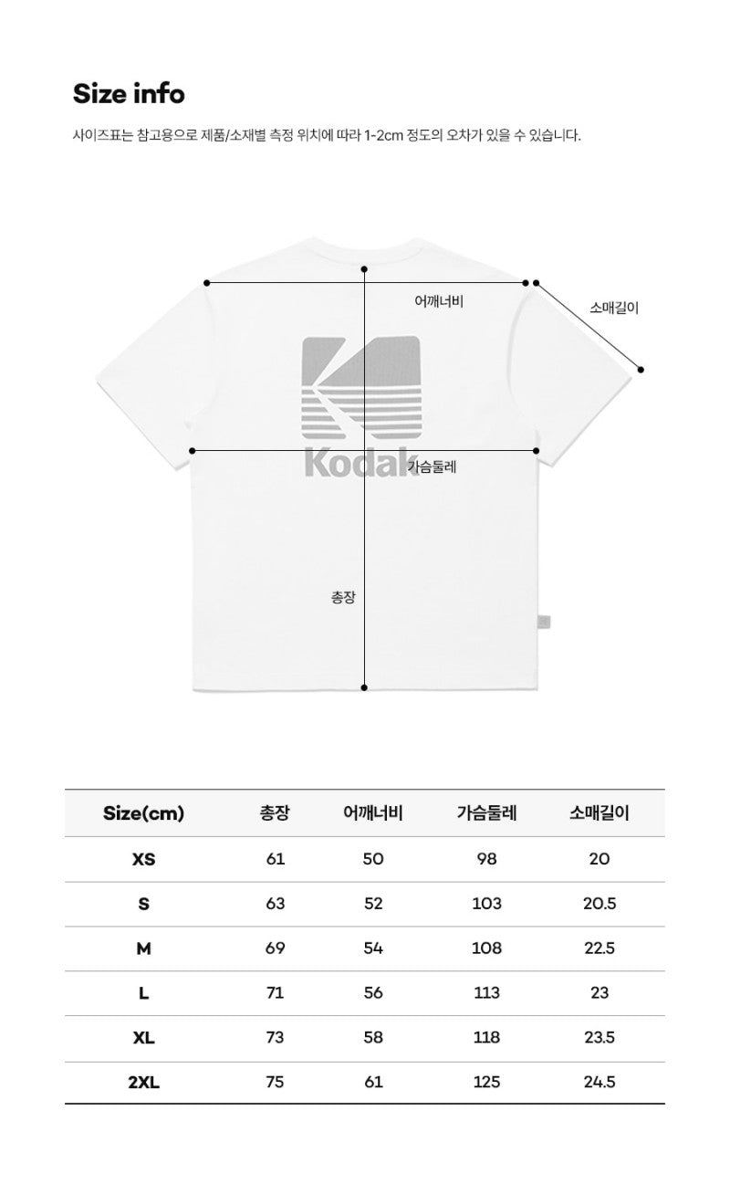 微厚磅【WE ARE】韓國KODAK柯達 撞色logo短袖T恤 K6223LRS36
