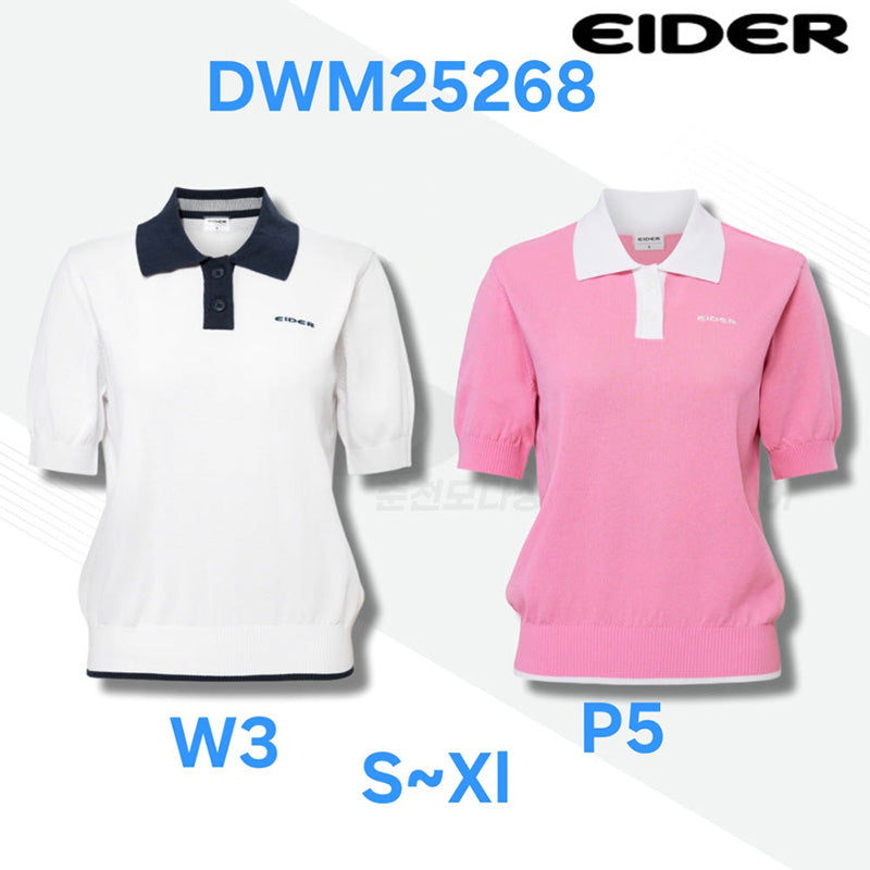特價款【WE ARE】韓國EIDER 涼感針織短袖polo衫 DWM25268