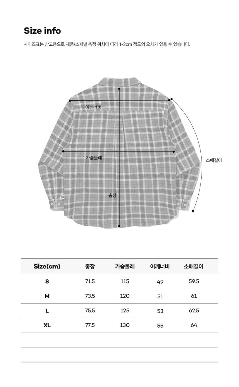 【WE ARE】韓國KODAK柯達格紋襯衫K6123LWT22