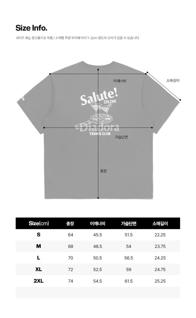 【WE ARE】韓國Diadora短袖T恤D6223LRS41