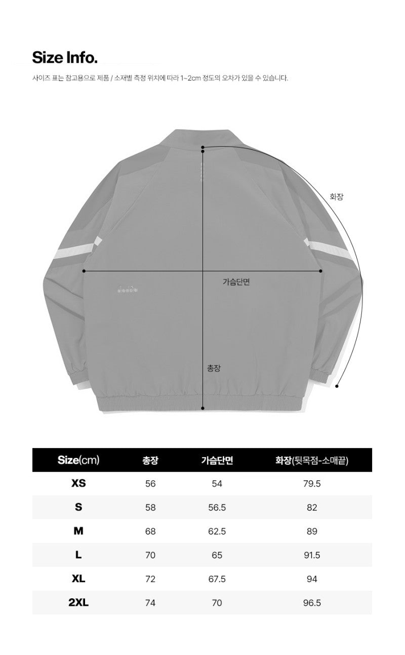 【WE ARE】韓國Diadora休閒拉鏈外套D6123TWT15
