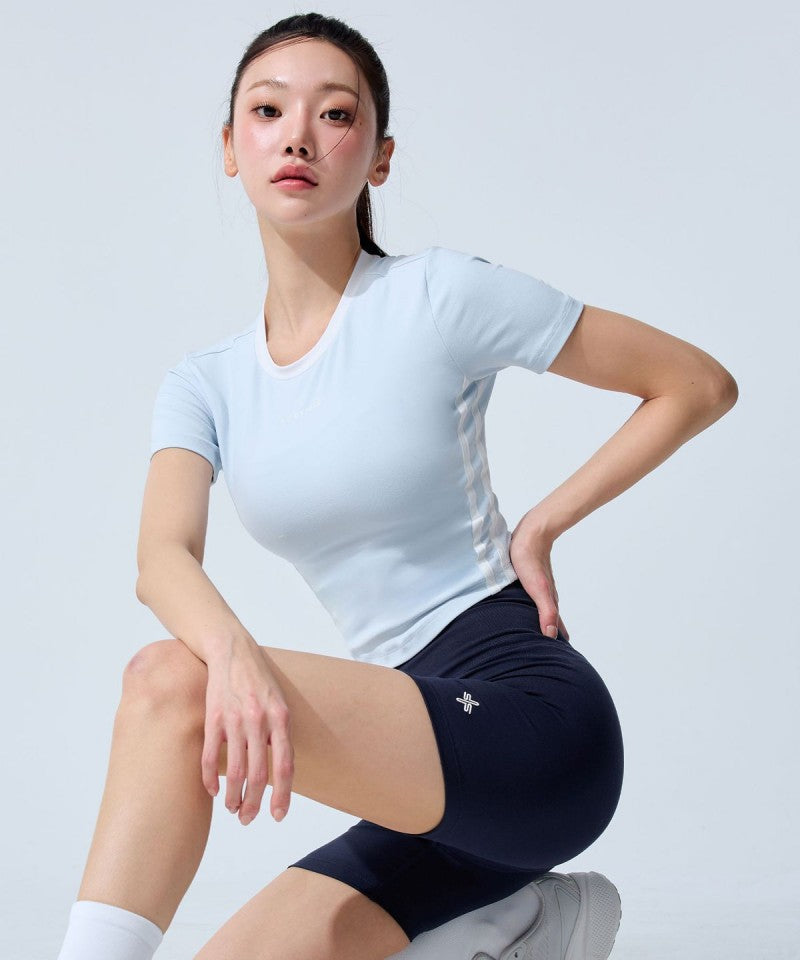 【樣品優惠現貨】【WE ARE】韓國Xexymix 撞色馬甲線短袖T恤 XFL2TS1111