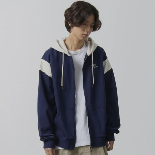 【現貨】【WE ARE】韓國VLAD刺繡撞色連帽外套VBD2TH06