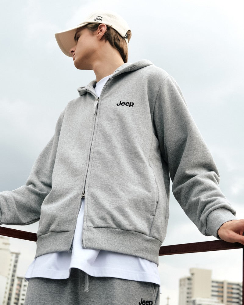 男女同款【WE ARE】韓國JEEP連帽拉鏈外套JQ3TZU001