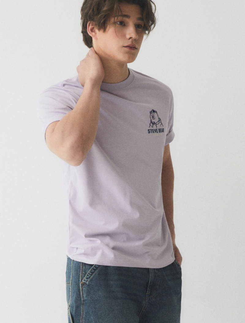 【WE ARE】Korea WHO.AU purchasing casual T-shirt WHRPE2491U