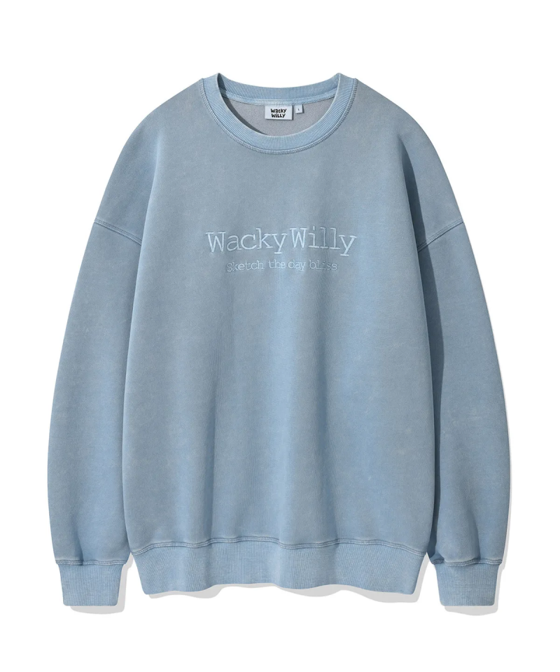 【WE ARE】韓國wacky Willy圓領大學T衛衣WA2501CR04