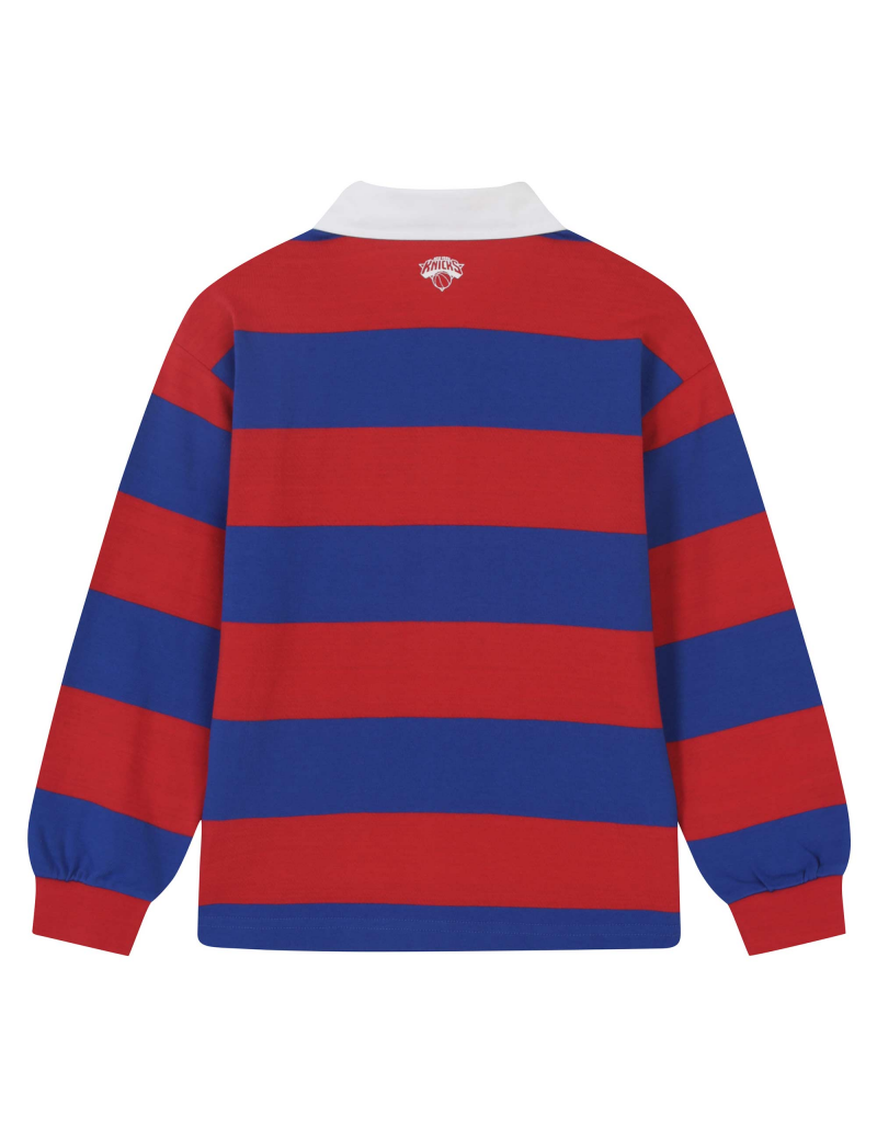 NBA Kids【WE ARE】Korean Lapel Striped T-Shirt K251TS050P