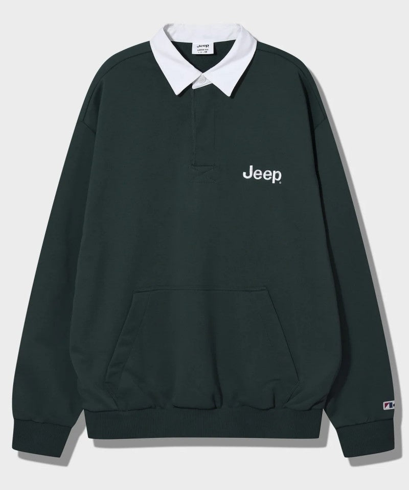 男女同款【WE ARE】韓國JEEP POLO領大學T JP5TSU824