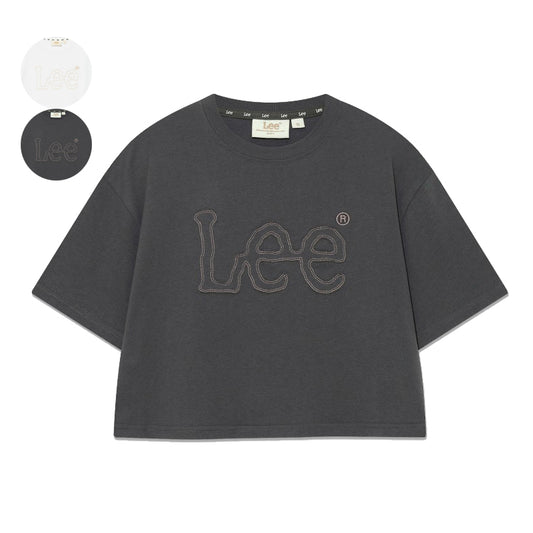 女款【WE ARE】韓國LEE 布貼短袖T恤LE2502ST61